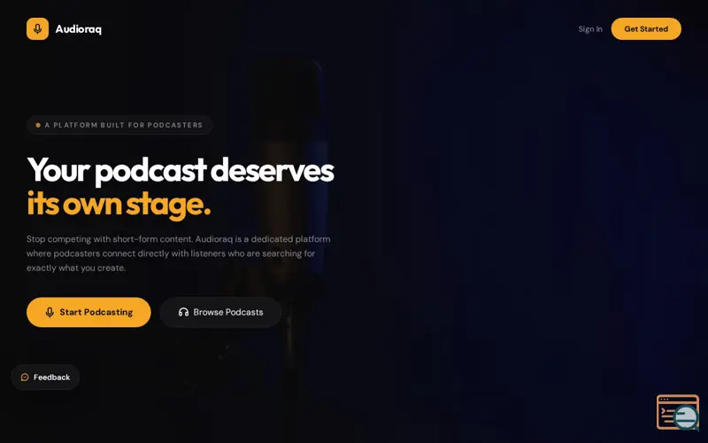 Screenshot of Audioraq