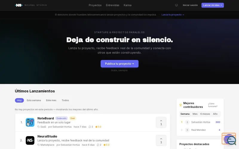 Screenshot of Neural Studio