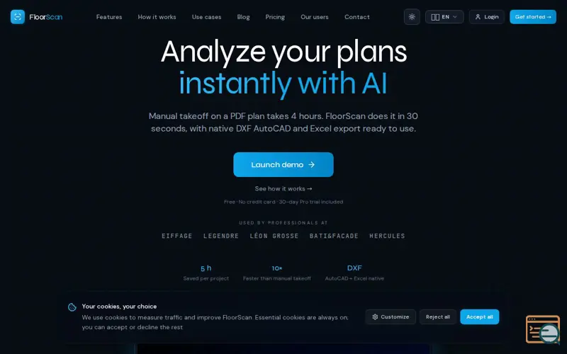 Screenshot of FloorScan