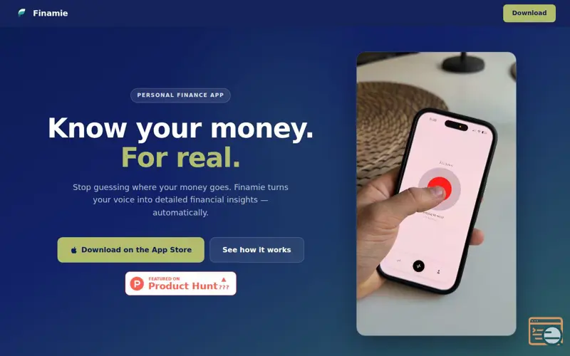 Screenshot of Finamie
