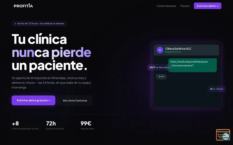 Screenshot of ProfitIA