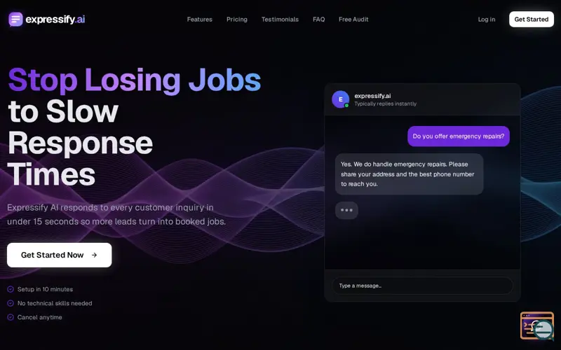 Screenshot of Expressify