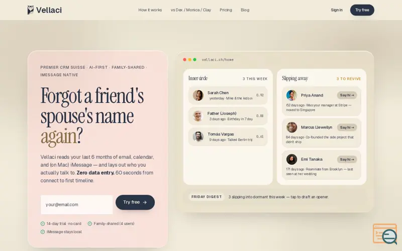 Screenshot of Vellaci