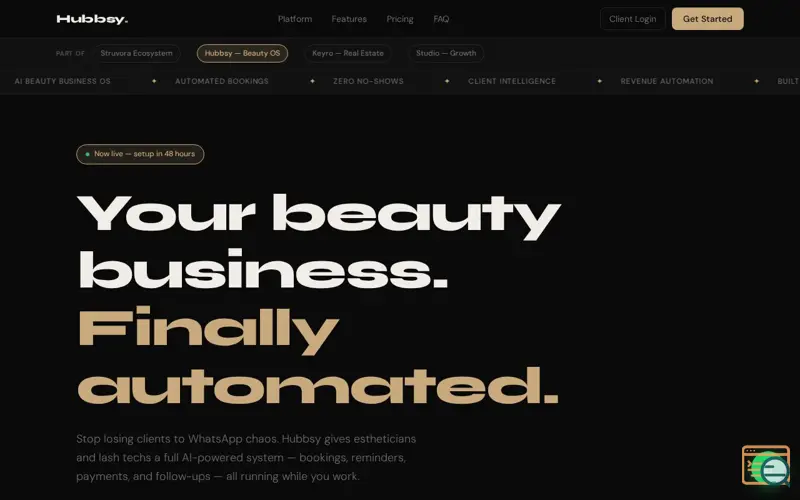 Screenshot of Hubbsy