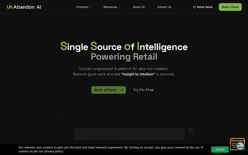 Screenshot of UnAbandon AI