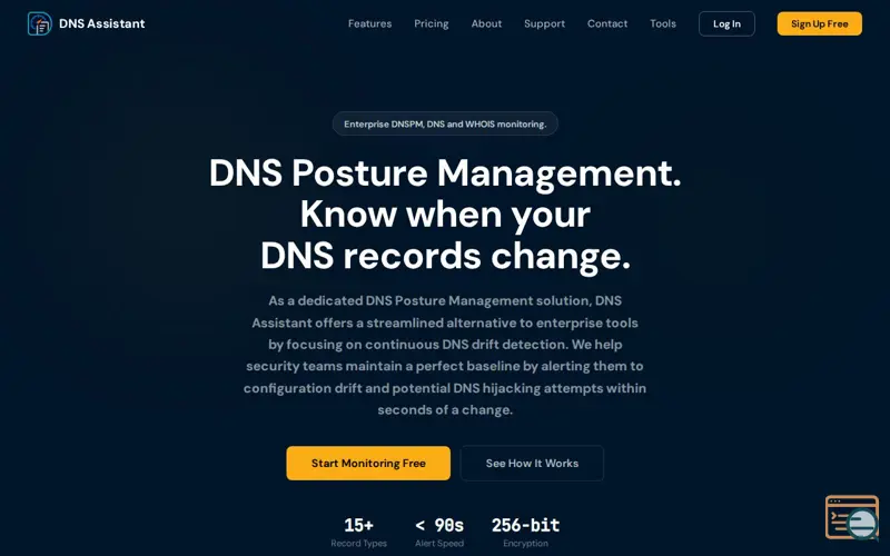 Screenshot of DNS Assistant
