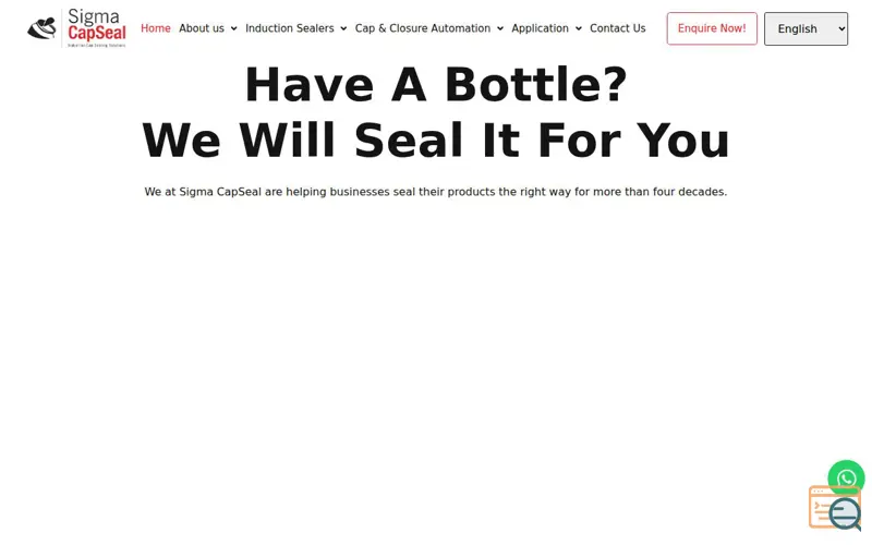Screenshot of Sigma CapSeal