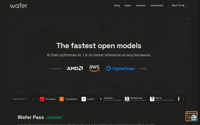 Screenshot of Wafer Pass