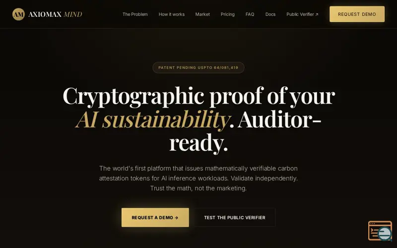 Screenshot of Axiomax