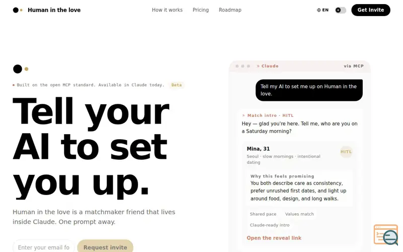 Screenshot of Human in the Love