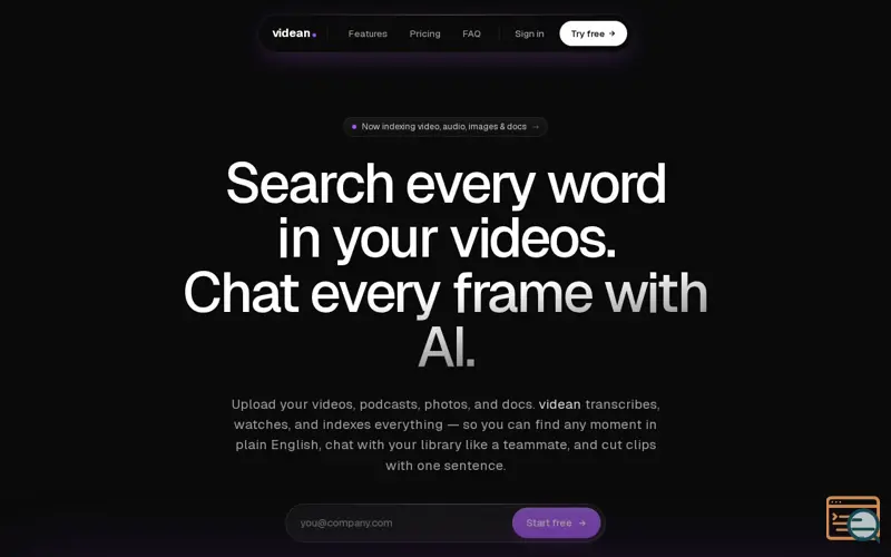 Screenshot of videan