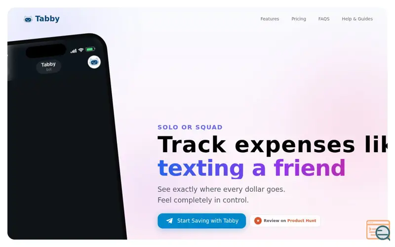 Screenshot of Tabby