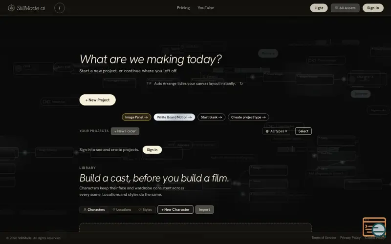 Screenshot of StillMade
