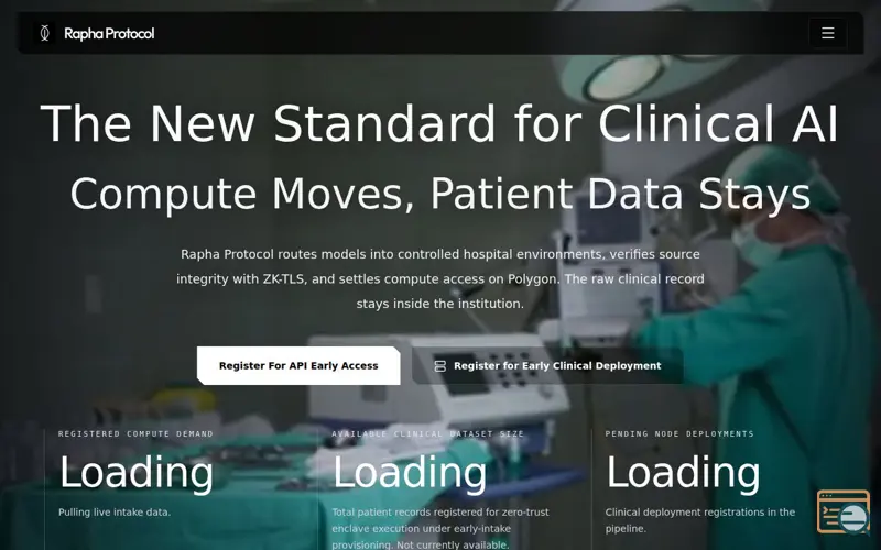 Screenshot of Rapha Protocol