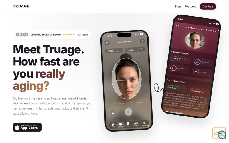 Screenshot of Truage