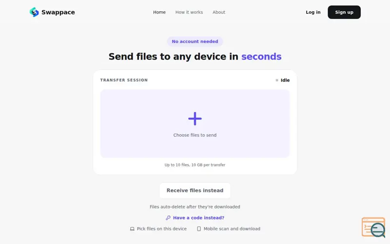 Screenshot of Swappace