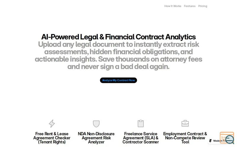 Screenshot of LexiGuard AI