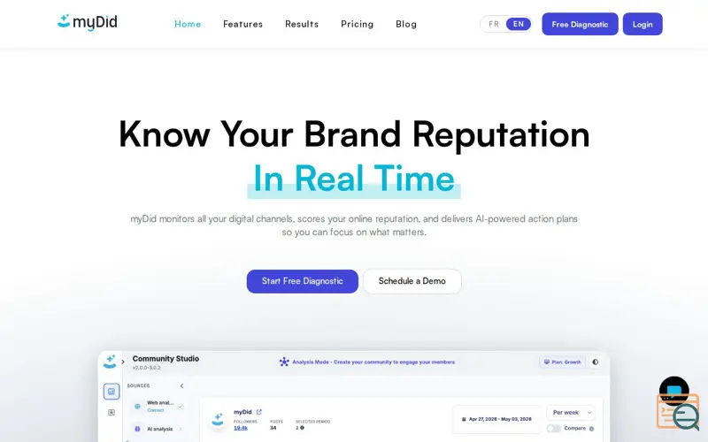 Screenshot of myDid – Community Studio