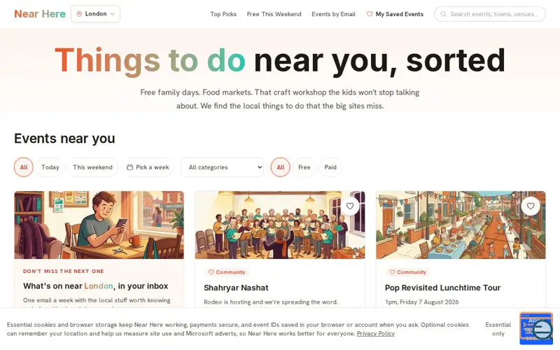 Screenshot of Near Here