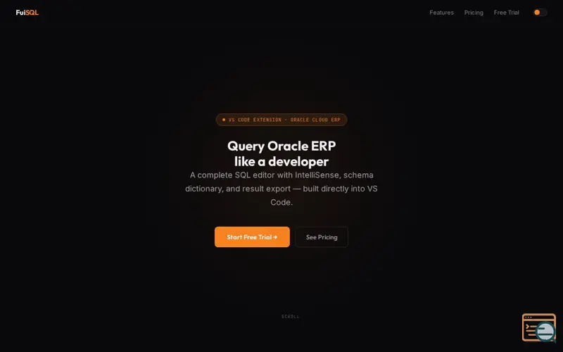 Screenshot of FuiSQL — Oracle Cloud ERP Query Tool