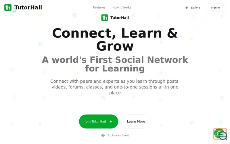 Screenshot of TutorHail