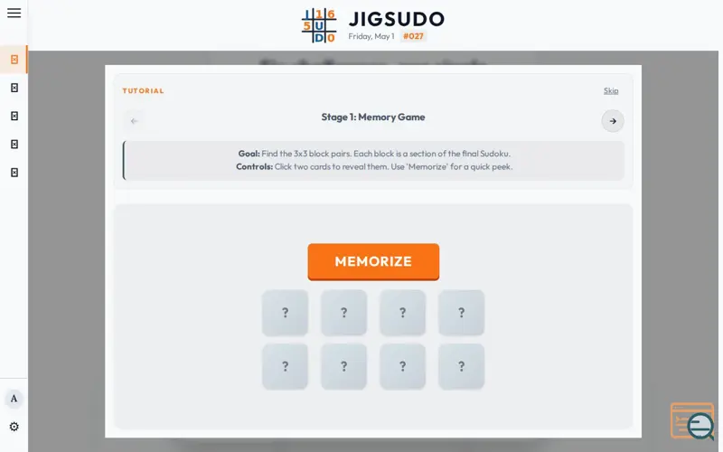 Screenshot of Jigsudo