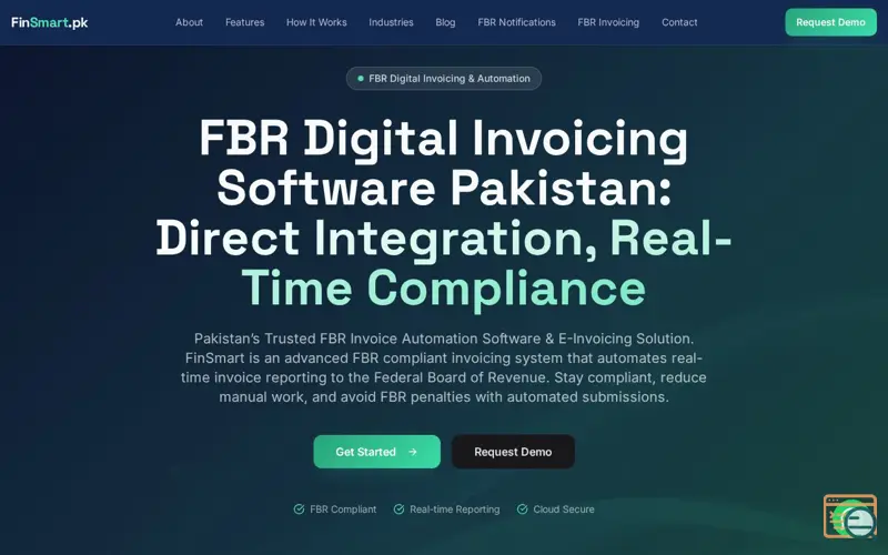 Screenshot of FinSmart