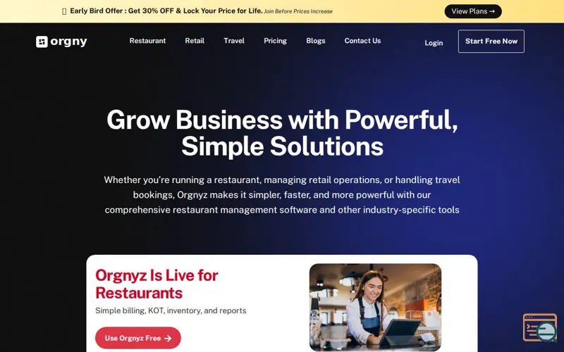 Screenshot of Orgnyz
