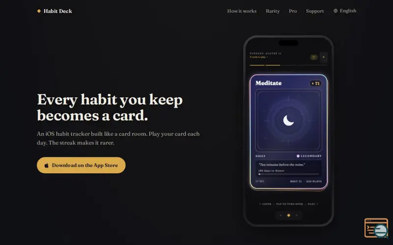 Screenshot of Habit Deck