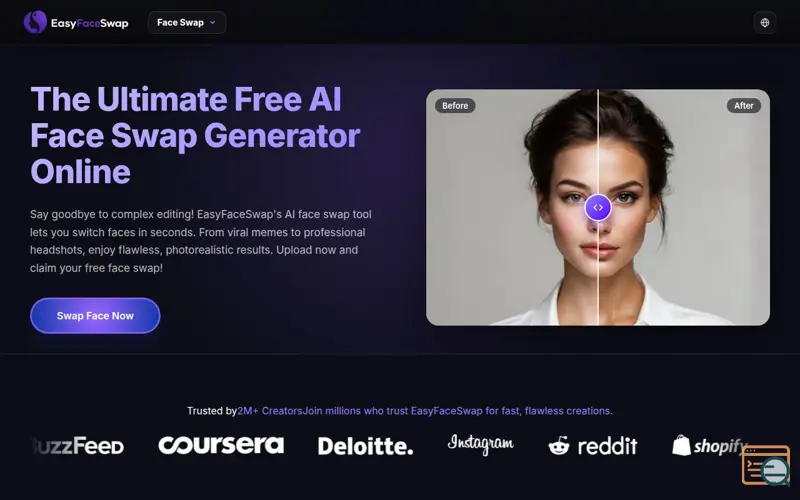 Screenshot of EasyFaceSwap