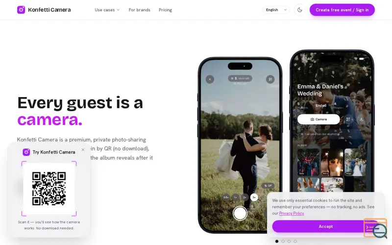 Screenshot of Konfetti