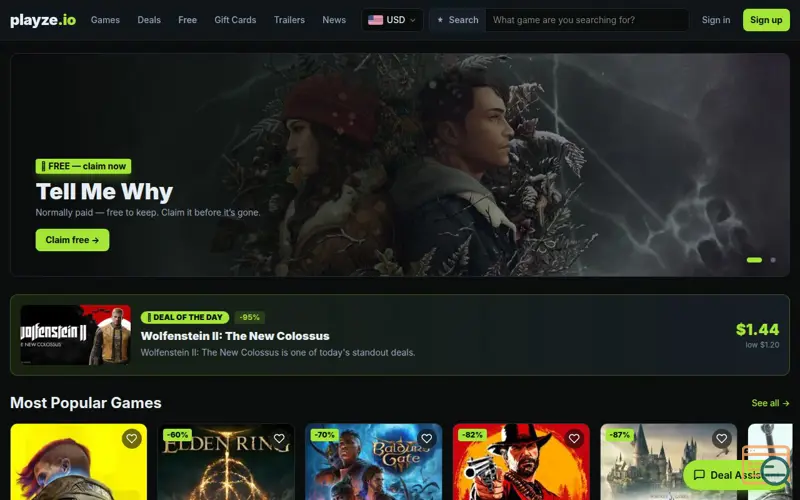 Screenshot of playze.io