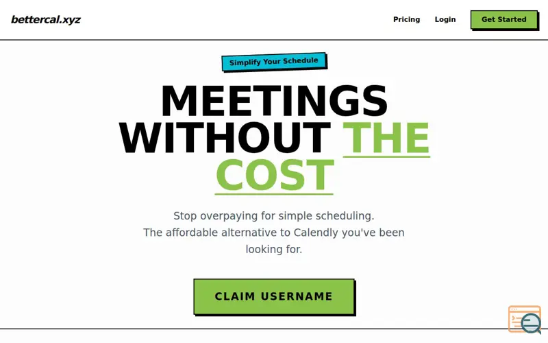 Screenshot of BetterCal