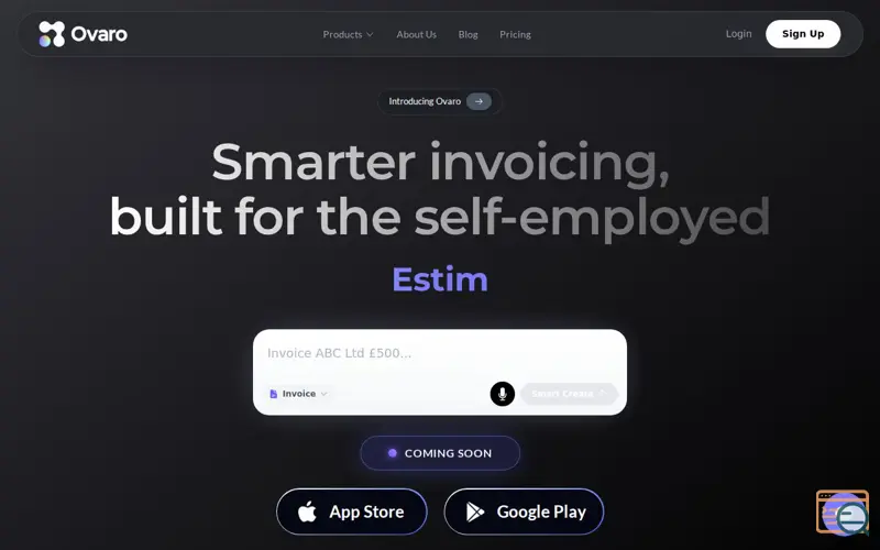 Screenshot of Ovaro, a launch using N8N Chat UI