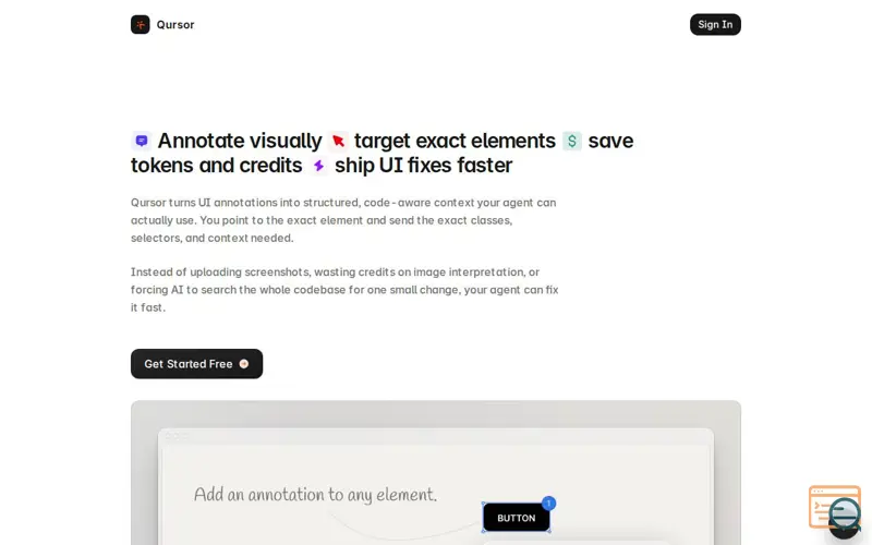 Screenshot of Qursor