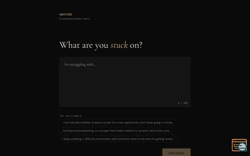 Screenshot of Unstuck