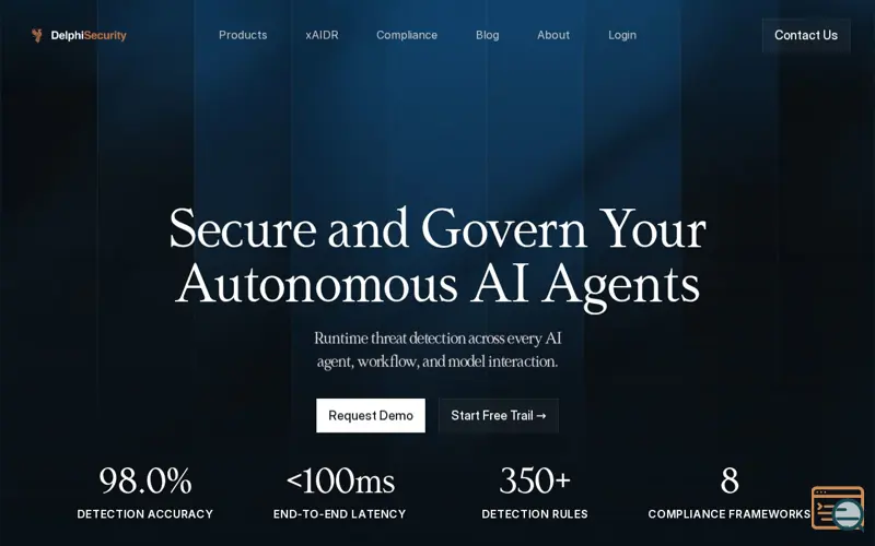 Screenshot of Delphi Security