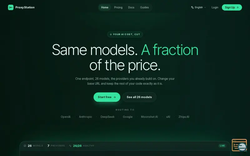 Screenshot of Proxy Station