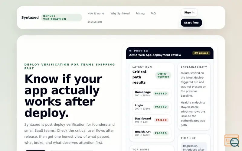 Screenshot of Syntaxed