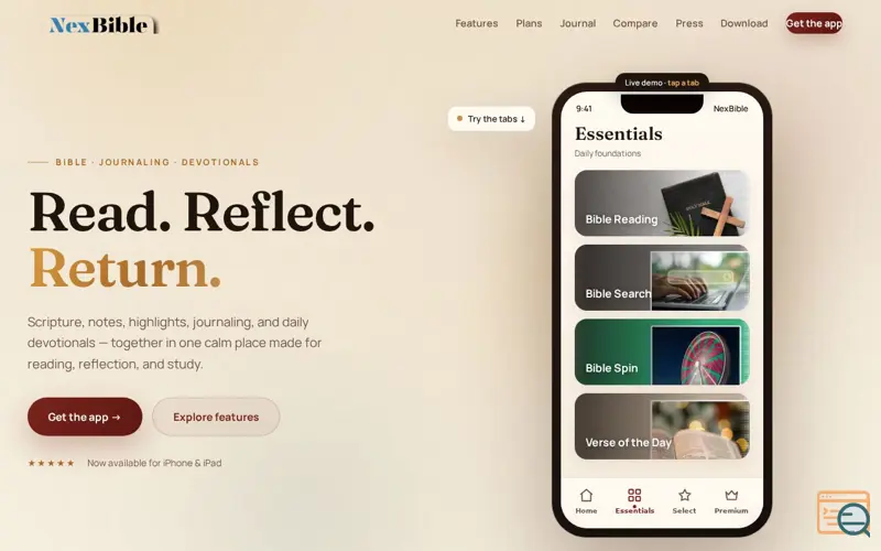Screenshot of NexBible