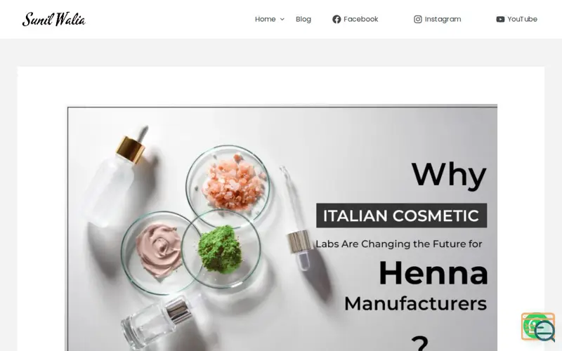 Screenshot of Henna Powder Manufacturers