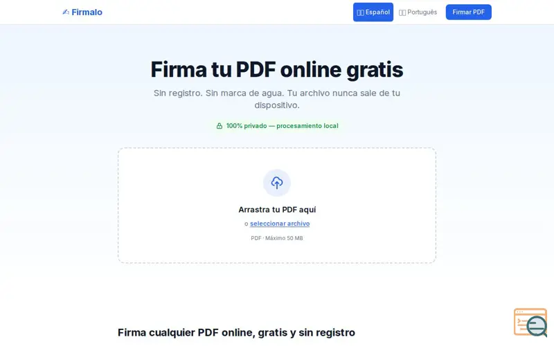 Screenshot of Firmalo
