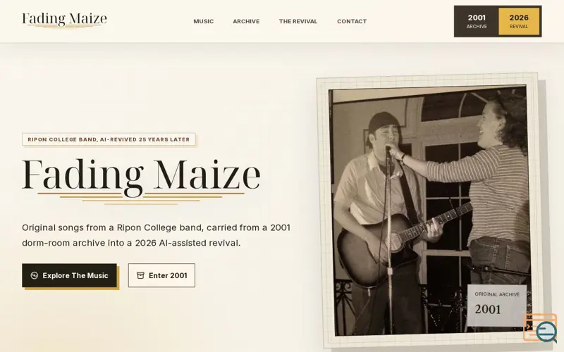 Screenshot of Fadingmaize