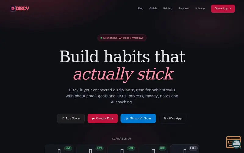 Screenshot of Discy - AI Life Tracker