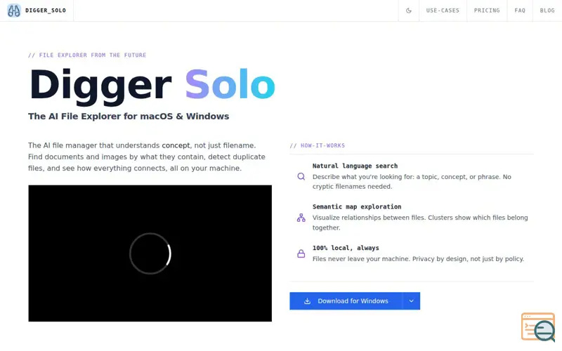 Screenshot of Digger Solo