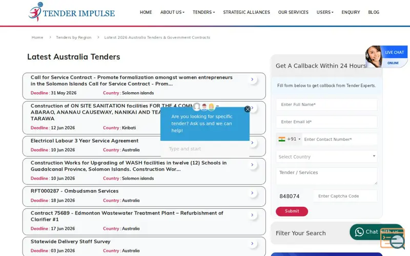 Screenshot of A Standards to Win International Tenders, a launch using OrderBox DNS
