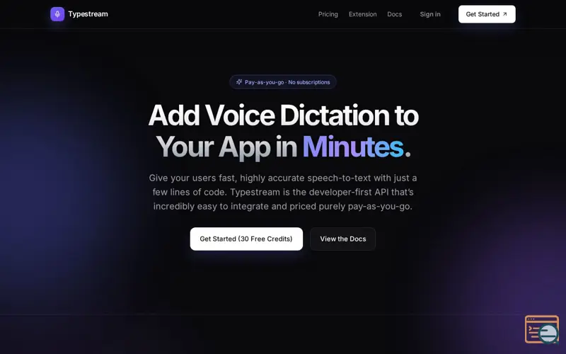 Screenshot of Typestream