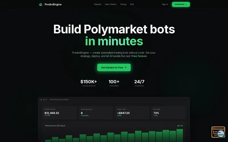 Screenshot of PredictEngine