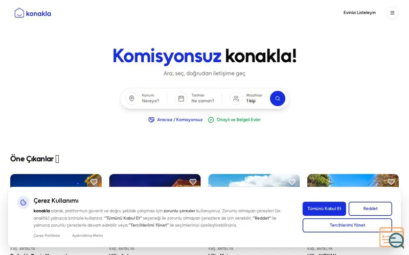 Screenshot of konakla