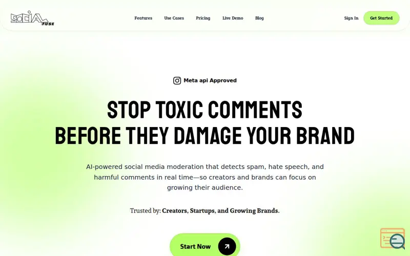 Screenshot of SocialFuse